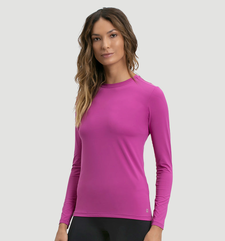 Model Front: Uv Line Protezioni Da Eruzioni Camiseta Uvpro Ml Pink Upf50+