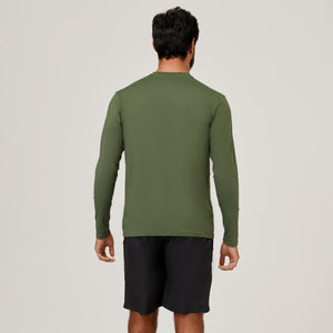 Model Back: Uv Line Protezioni Da Eruzioni Camiseta Uvpro Ml Verde Militar Upf50+