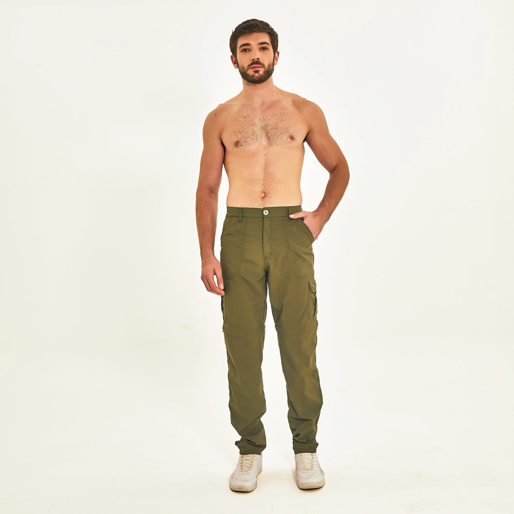 Model Front: Uv Line Pantaloncino Da Da Fitness Chelsea Verde Militar Upf50+