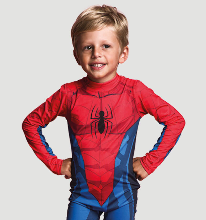 Model Front: Uv Line Costume Ragazzo Homem Aranha Ml I18 Ml Inf Estampa