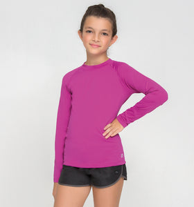 Image 02: Uv Line Protezioni Da Eruzioni Kids Fpu50+ Uvpro Long Sleeve T-Shirt Pink Uv