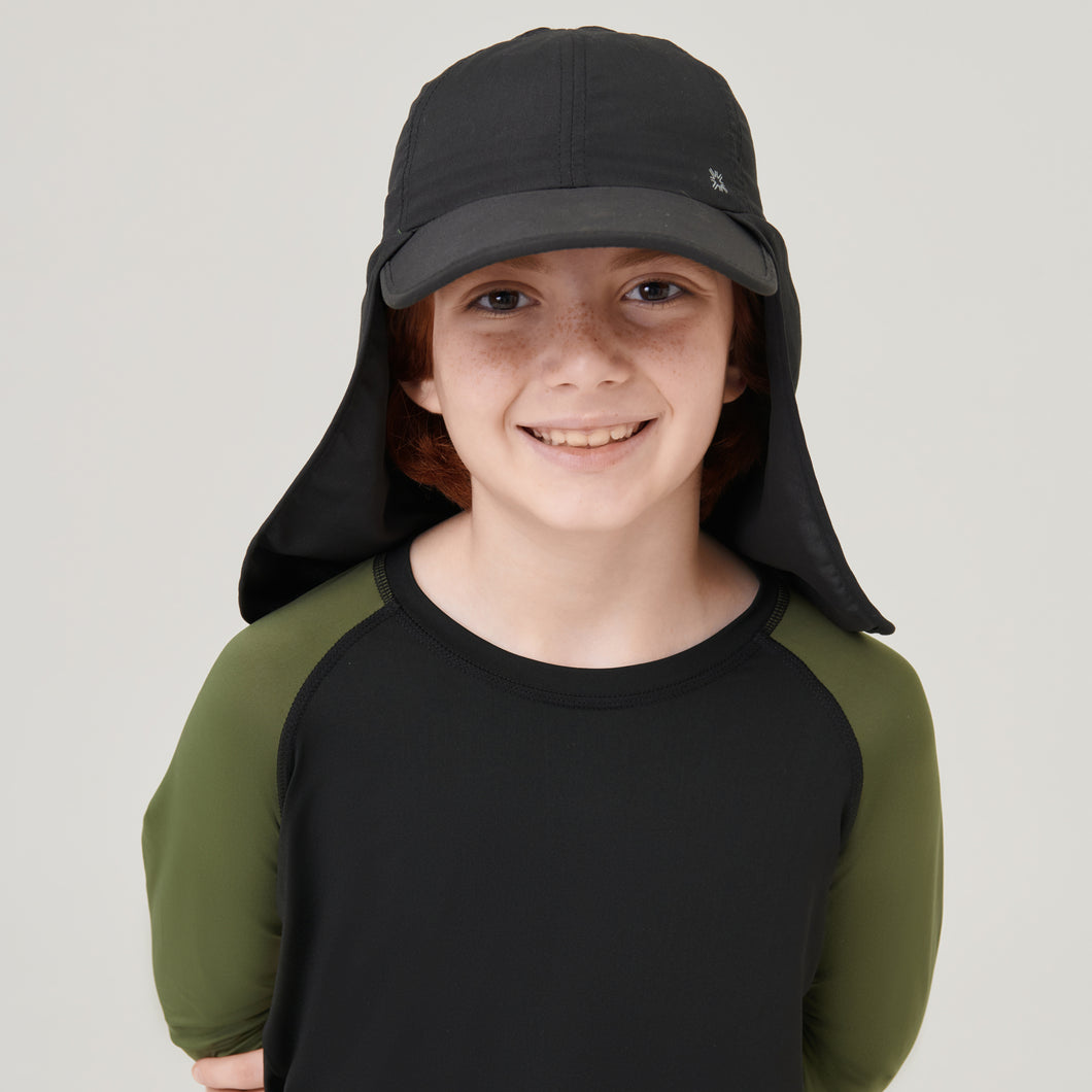 Model Front: Uv Line Berretto Legionario Teens Preto Upf50+