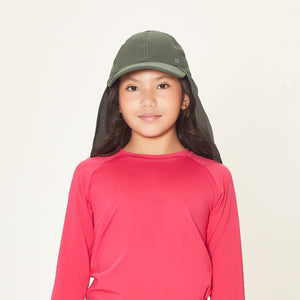 Model Front: Uv Line Berretto Legionario Teens Verde Militar Upf50+