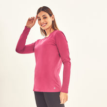 Carica l&#39;immagine nel visualizzatore di Gallery, Image 02: Uv Line Protezioni Da Eruzioni Longsleeve Sport Fit Fuchsia Upf50+
