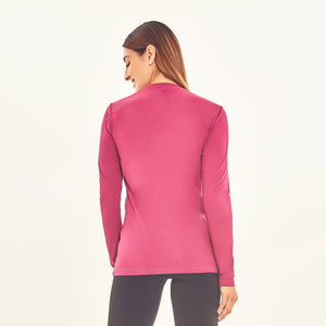 Model Back: Uv Line Protezioni Da Eruzioni Longsleeve Sport Fit Fuchsia Upf50+