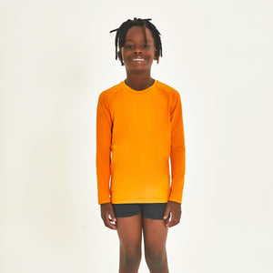 Model Front: Uv Line Protezioni Da Eruzioni Longsleeve Uprpo Inf Amarelo Queimado Upf50+