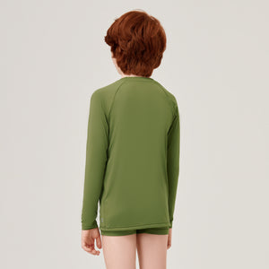 Model Back: Uv Line Protezioni Da Eruzioni Longsleeve Uvrpo Inf Verde Militar Upf50+