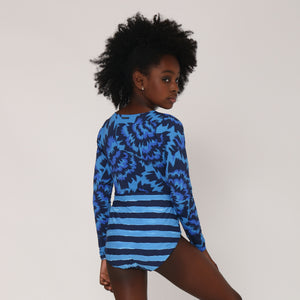 Model Back: Uv Line Due Pezzi Bambina Maio Marina Teen Oceano Upf50+