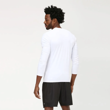 Carica l&#39;immagine nel visualizzatore di Gallery, Model Back: Uv Line Protezioni Da Eruzioni Men Fpu50+ Uvpro Long Sleeve T-Shirt White Uv
