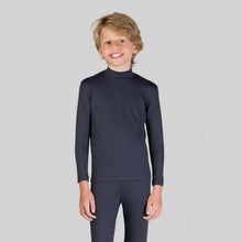 Carica l&#39;immagine nel visualizzatore di Gallery, Gallery: Uv Line Protezioni Da Eruzioni Rash Guard Kids High-Neck Black Upf50+
