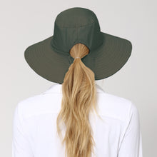 Carica l&#39;immagine nel visualizzatore di Gallery, Model Back: Uv Line Cappello Morbido San Diego Preto Verde Upf50+
