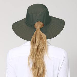 Model Back: Uv Line Cappello Morbido San Diego Preto Verde Upf50+