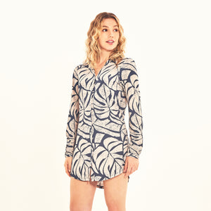 Image 02: Uv Line Vestito Da Spiaggia Shirtdress Costela Aco Off White Upf50+