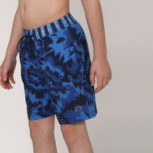 Image 02: Uv Line Costume Ragazzo Short Acqua Oceano Inf Upf50+