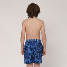 Carica l&#39;immagine nel visualizzatore di Gallery, Model Back: Uv Line Costume Ragazzo Short Acqua Oceano Inf Upf50+
