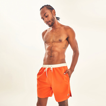 Carica l&#39;immagine nel visualizzatore di Gallery, Gallery: Uv Line Bermuda / Uomo Shorts Boxer Orange Upf50+
