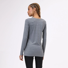Carica l&#39;immagine nel visualizzatore di Gallery, Model Back: Uv Line Top Da Fitness Sport Fit Mescla
