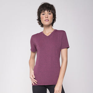 Model Front: Uv Line Top Da Fitness Sport Fit Mescla Rosa