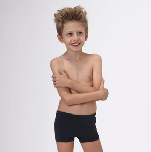 Model Front: Uv Line Costume Ragazzo Sunga Kids F Inf Preto