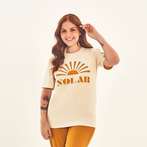 Image 03: Uv Line Top Da Fitness T-Shirt Solar Off White Upf50+