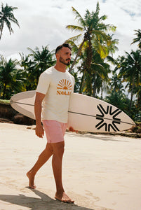 Image 05: Uv Line Top Da Fitness T-Shirt Solar Off White Upf50+