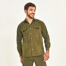 Carica l&#39;immagine nel visualizzatore di Gallery, Model Front: Uv Line Top Da Fitness Tenerife Verde Militar Upf50+
