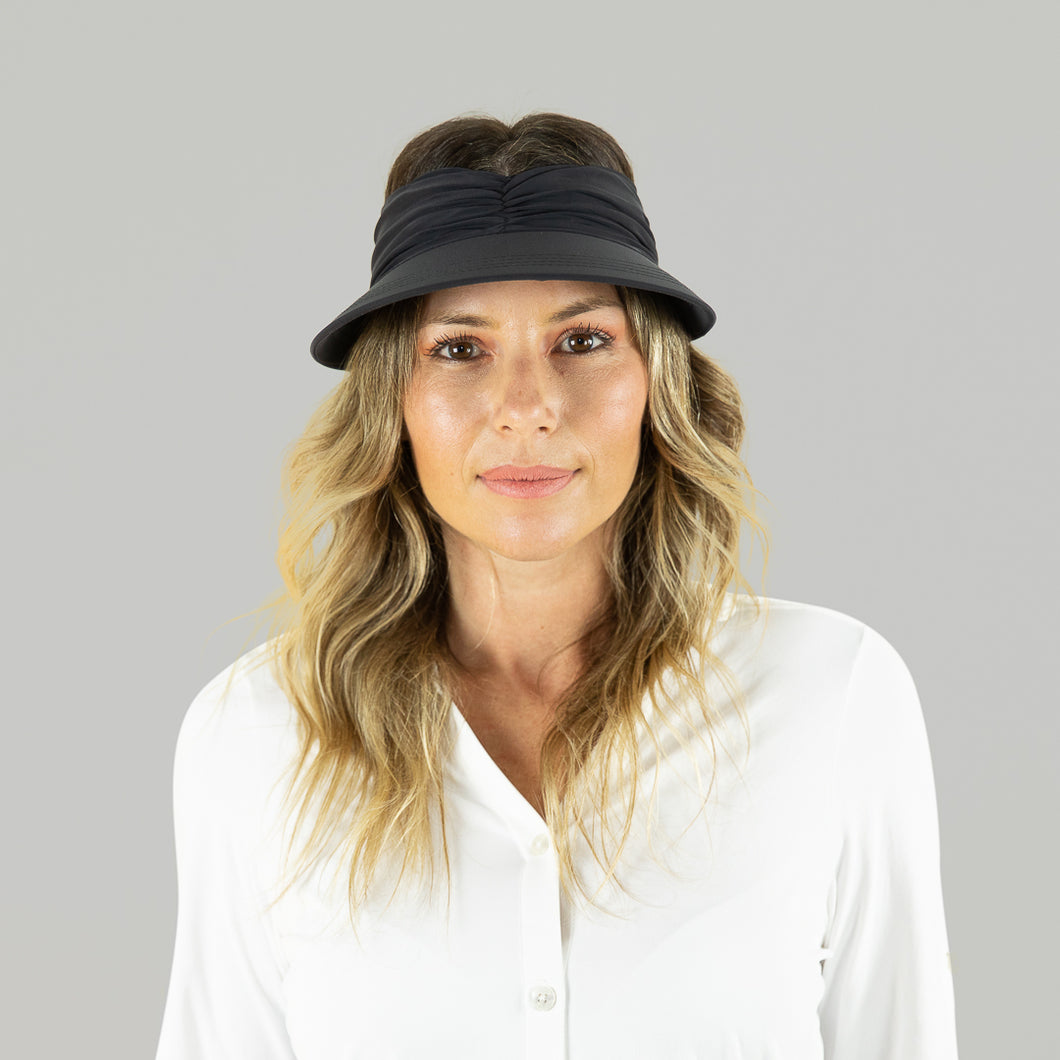 Model Front: Uv Line Visiera Visor Granada Eva Preto Fosco Upf50+