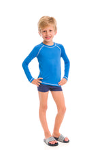 Carica l&#39;immagine nel visualizzatore di Gallery, Kids FPU50+ UV Colors Long Sleeve T-Shirt Malibu Blue Uv
